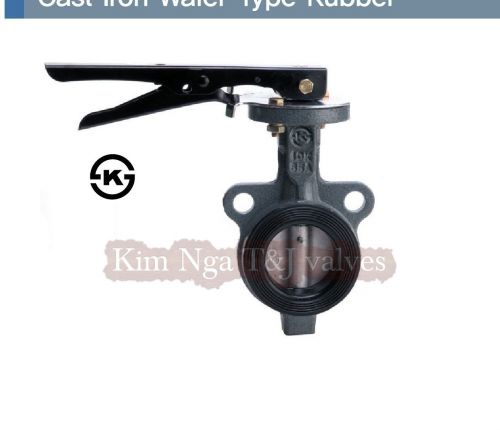 Van bướm gang cao su tay gạt 10K