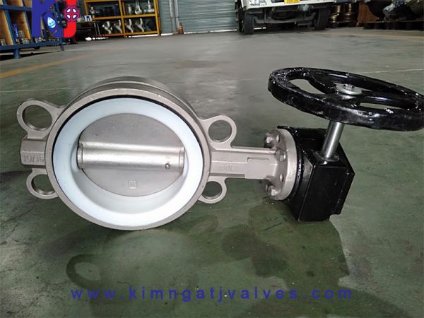 Van bướm inox teplon tay quay
