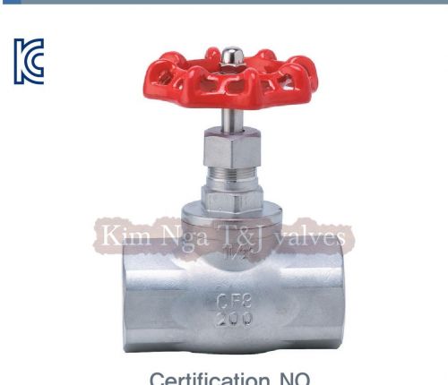 Van cầu đồng ren inox 10K