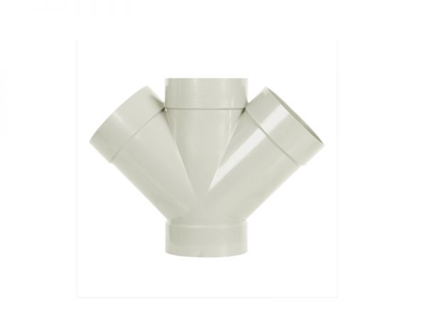 Tứ chạc 45° ống UPVC ISO 3633