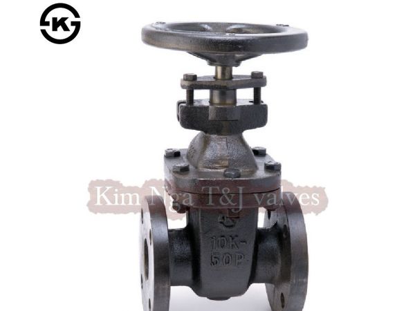 Van cửa gang mặt bích JIS 10K TY chìm