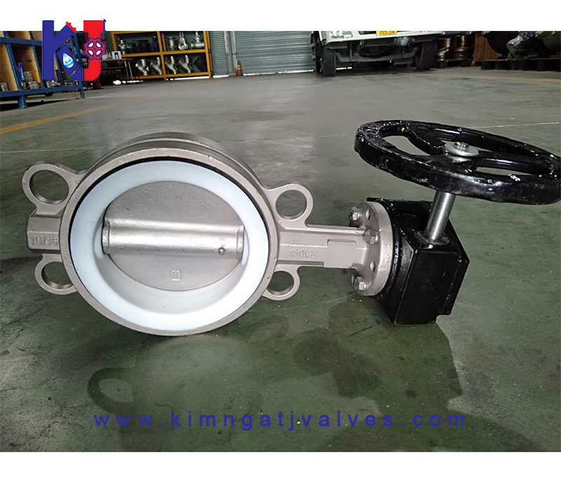 Van bướm inox teplon tay quay